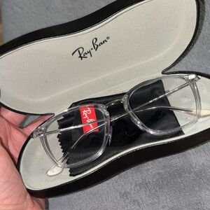 Ray-Ban Clear Eyeglasses with Case